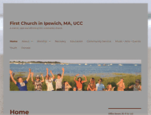 Tablet Screenshot of firstchurchipswich.org